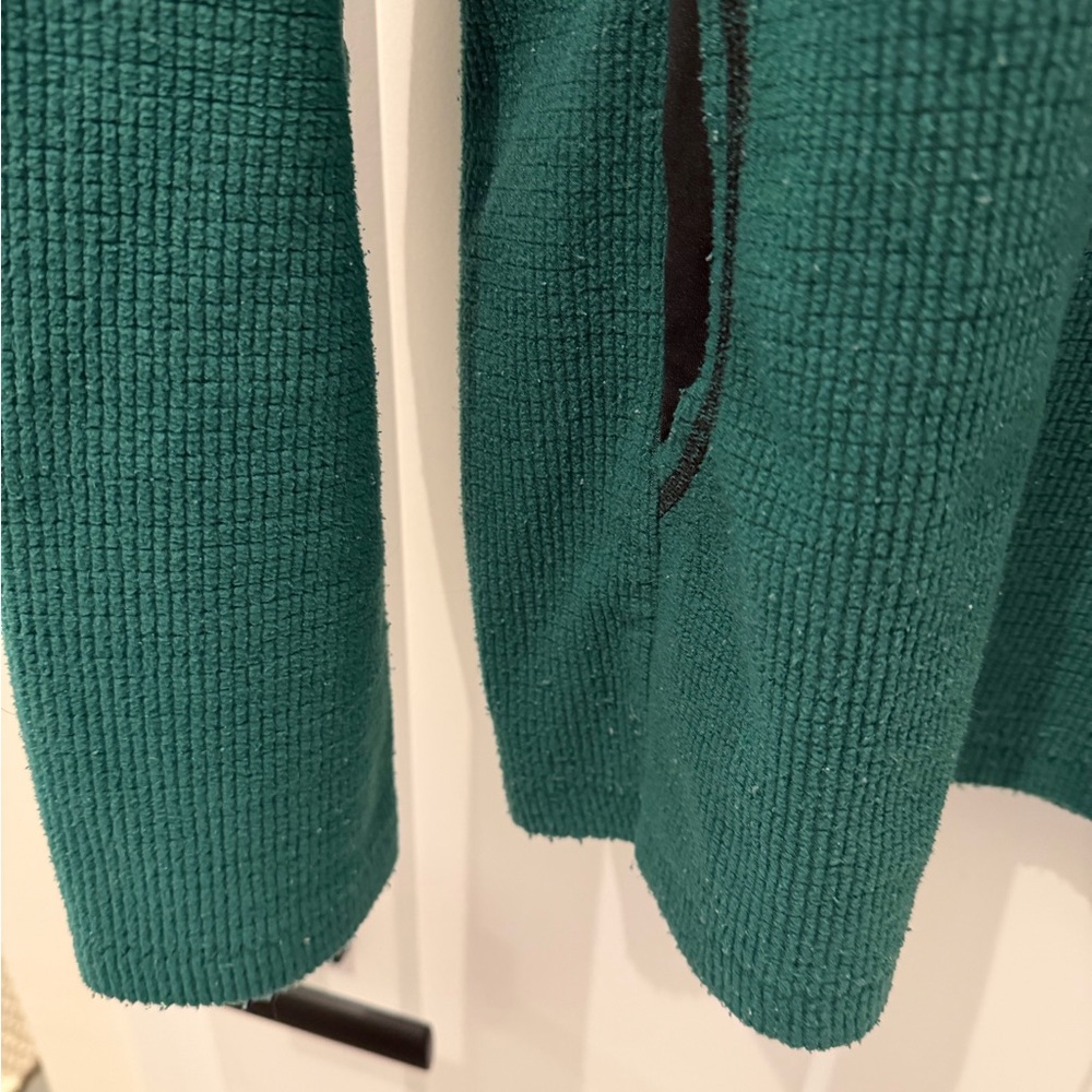 Men's Melanzana Micro Grid Hoodie v1, Large, Green - Picture 7 of 8